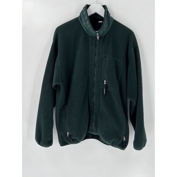 Vintage Patagonia Synchilla Jacket Womens Large Green Fleece Fall 1998 Full Zip - Picture 1 of 16